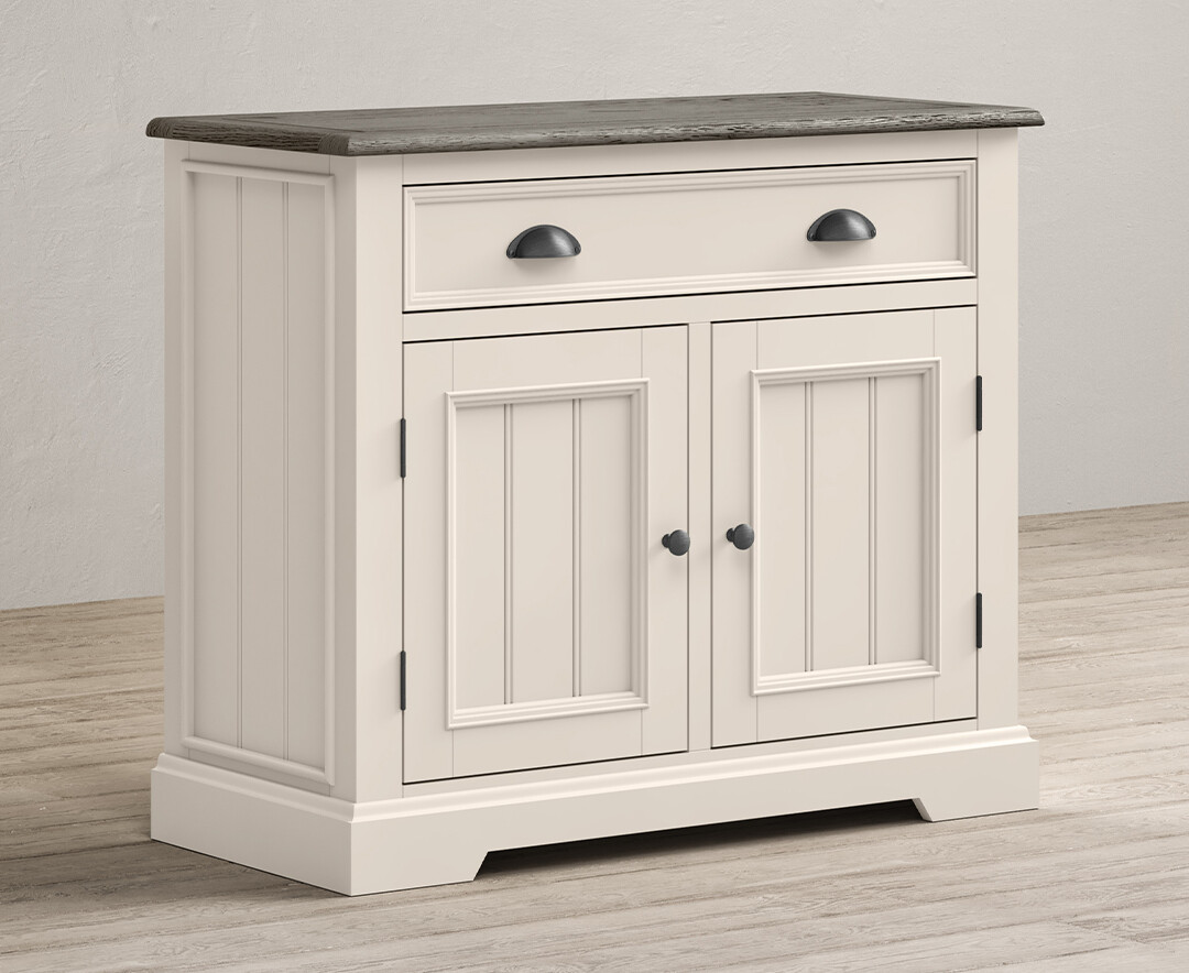 Photo 1 of Dartmouth oak and soft white painted small sideboard