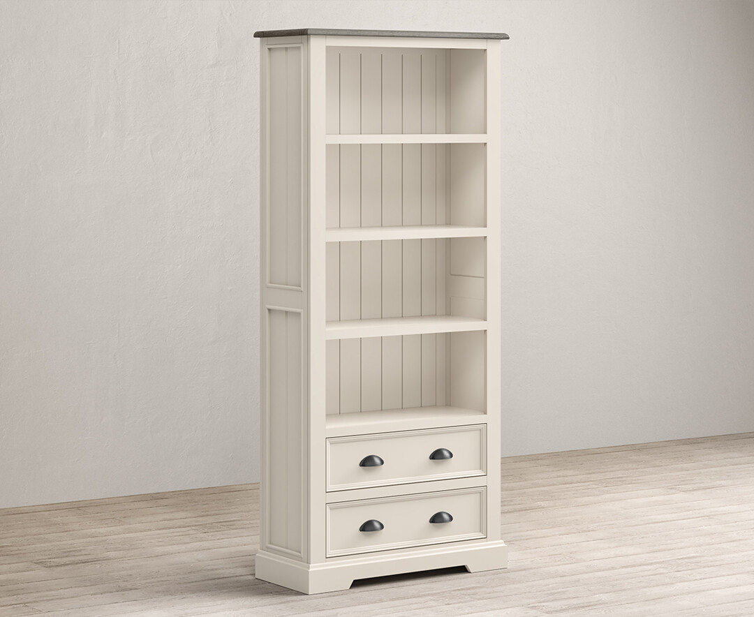 Photo 1 of Dartmouth oak and soft white painted tall bookcase