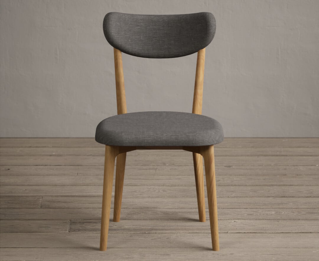 Nordic Grey Linen Dining Chairs