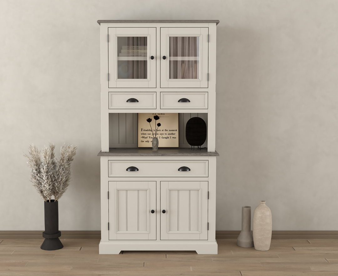 Product photograph of Dartmouth Oak And Soft White Painted Small Dresser from Oak Furniture Superstore