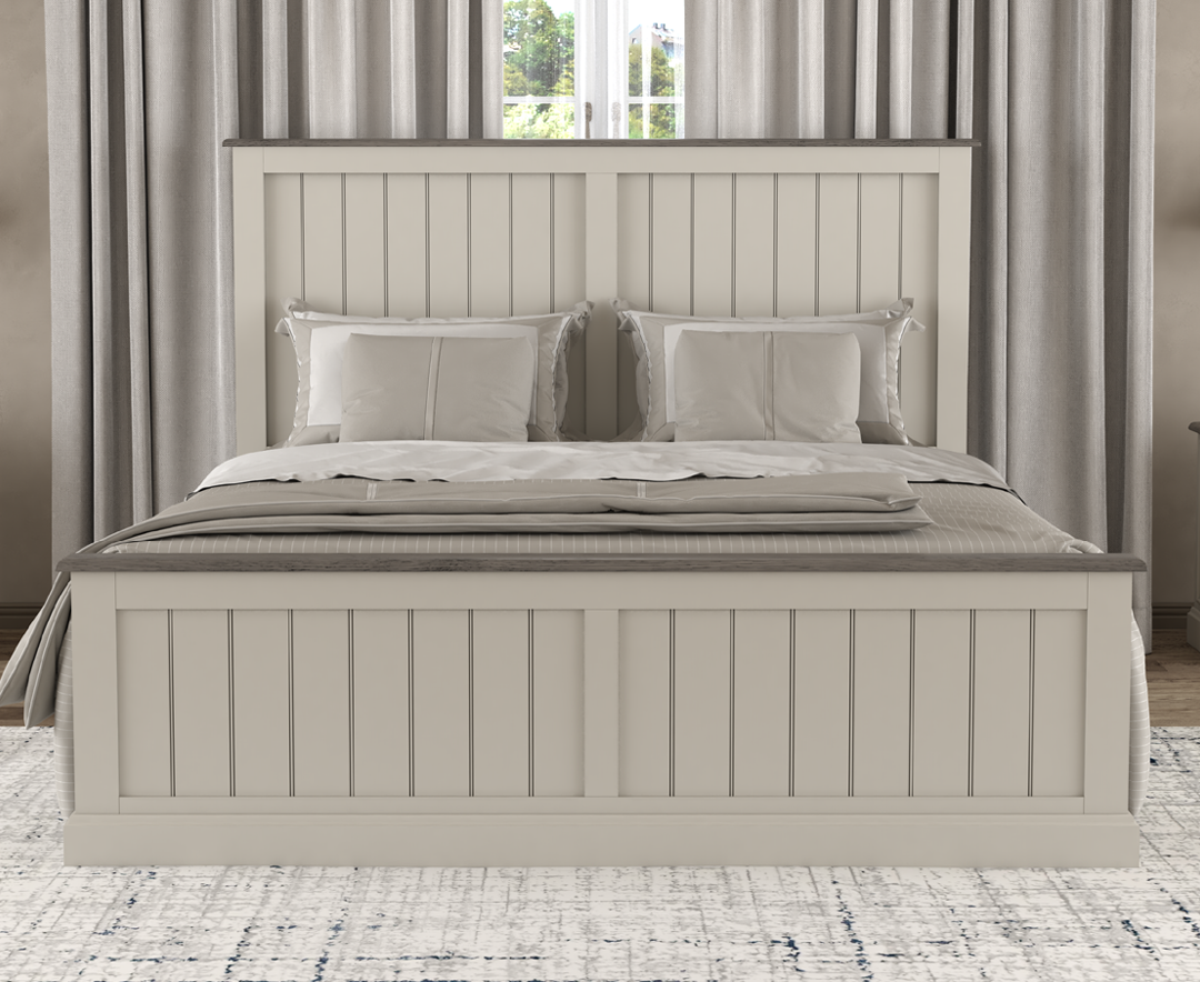 Dartmouth Oak and Soft White Painted Super King Bed