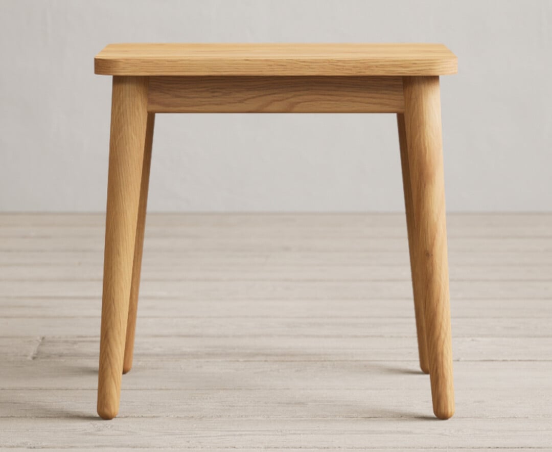 Oak Rattan Dressing Table Stool