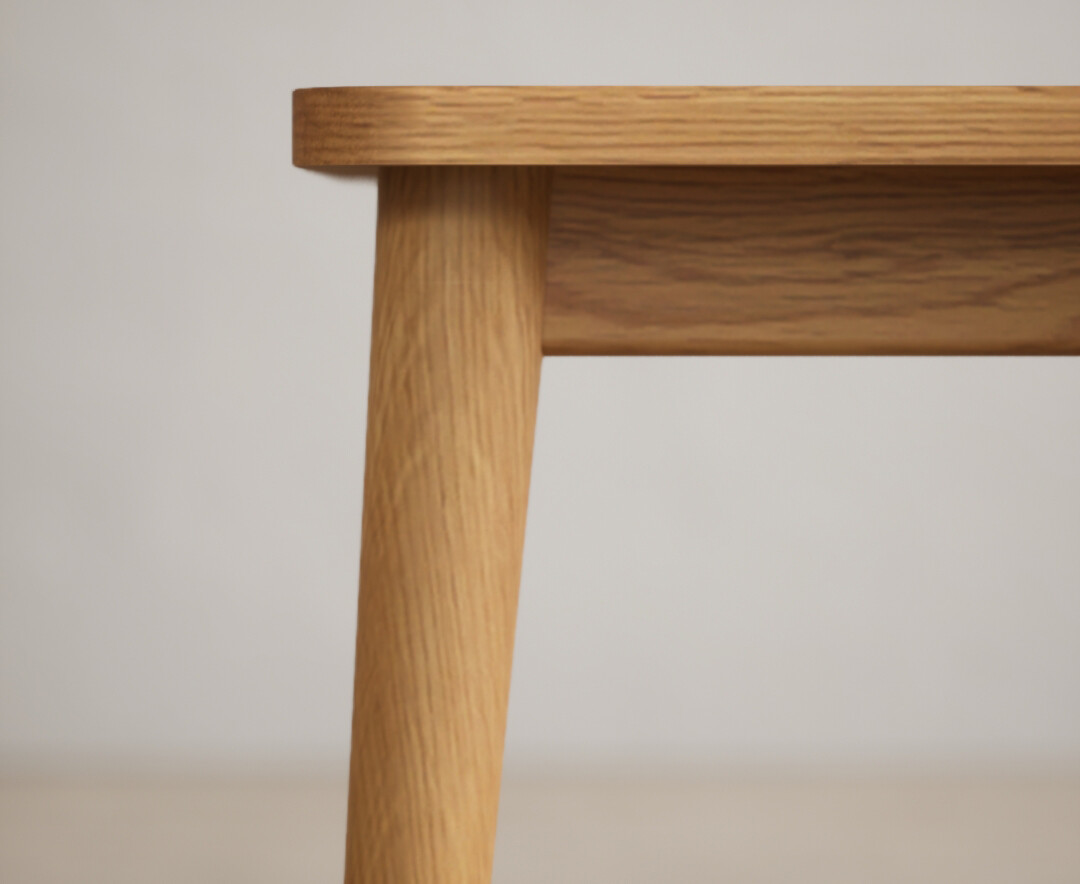 Photo 2 of Oak rattan dressing table stool