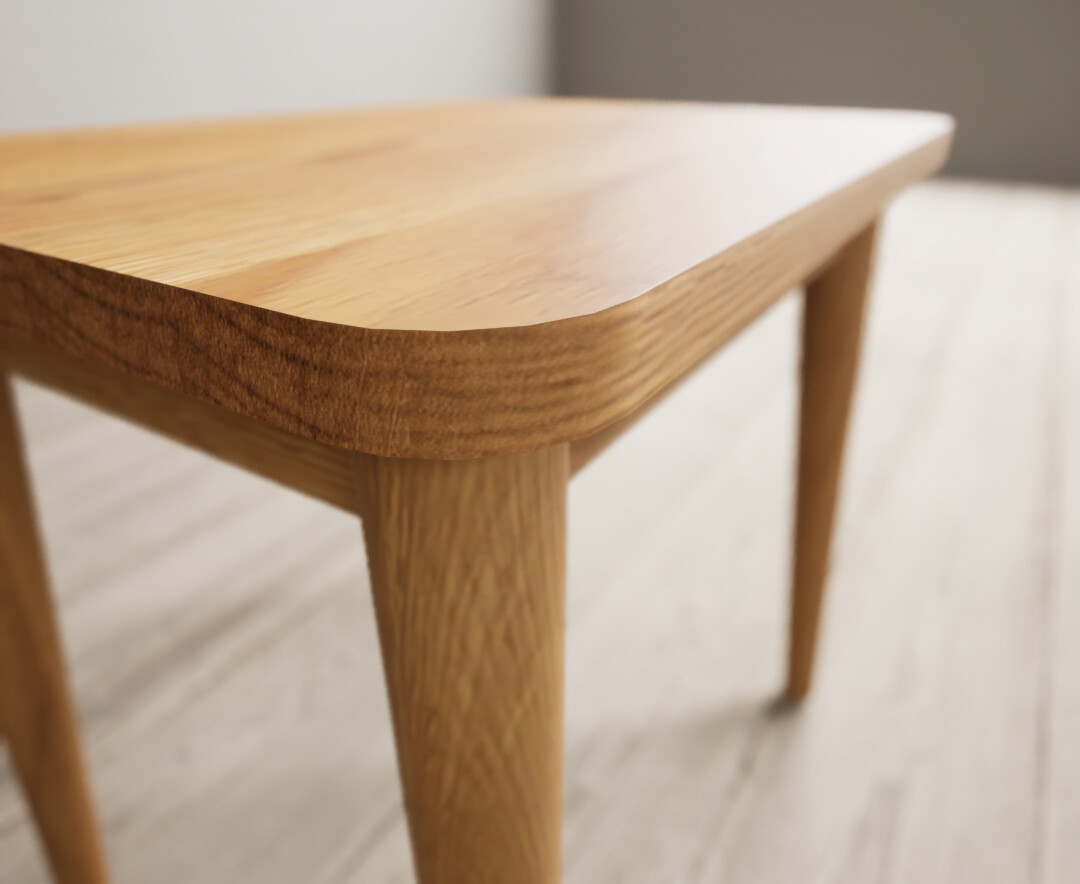 Photo 3 of Oak rattan dressing table stool