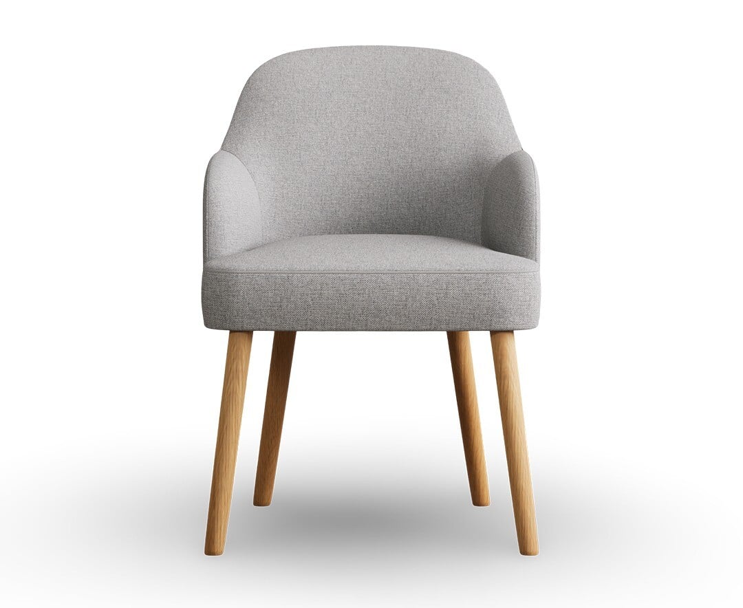 Product photograph of Light Grey Oliver Chairs from Oak Furniture Superstore