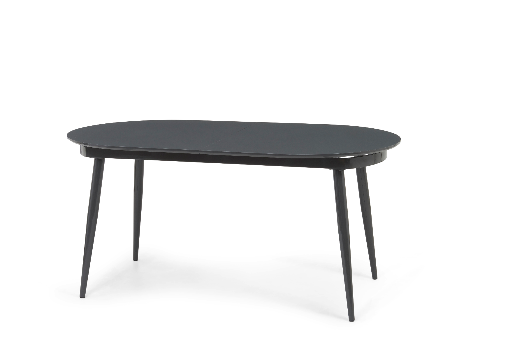 Photo 3 of Extending olivia dark grey high gloss dining table