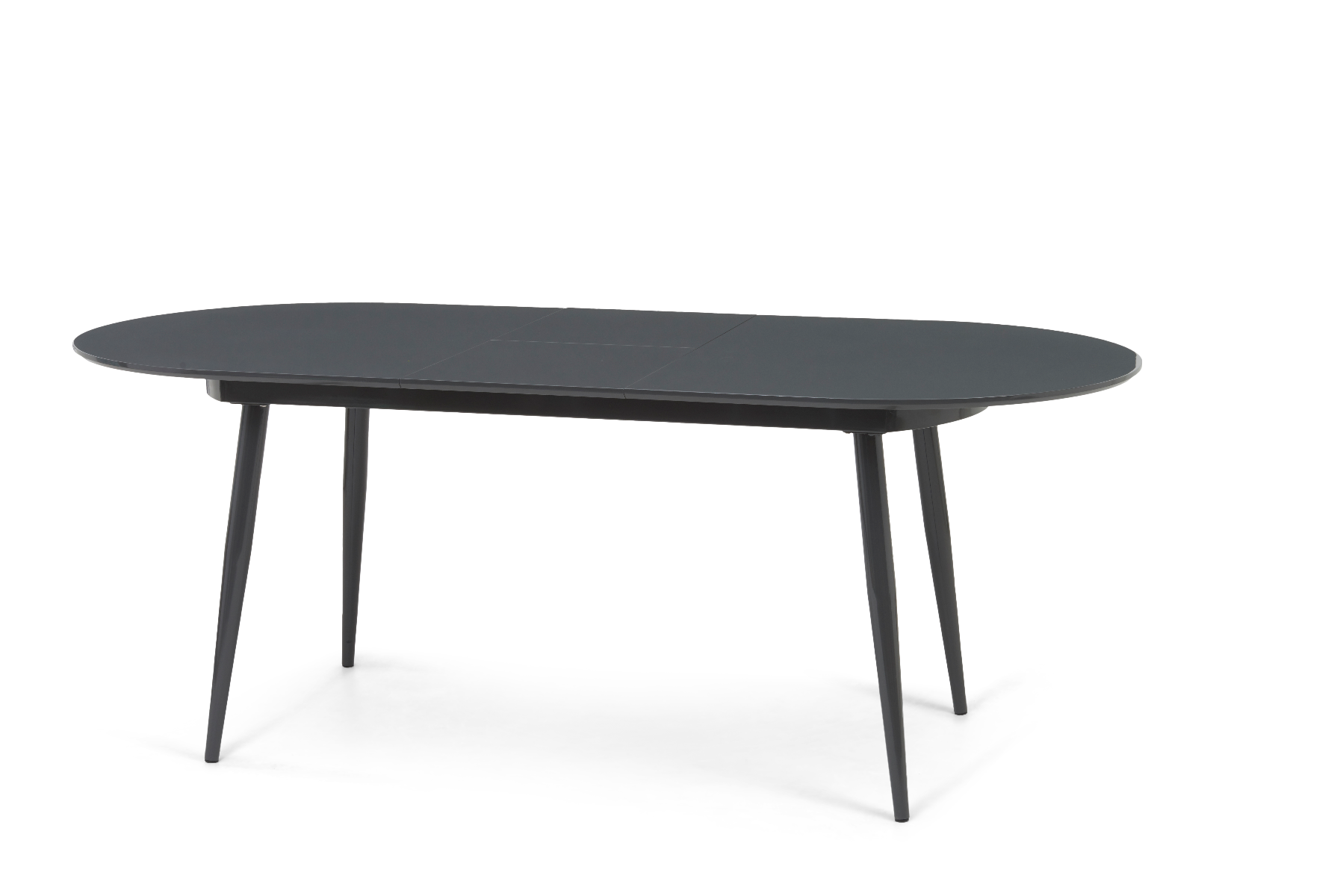Photo 4 of Extending olivia dark grey high gloss dining table