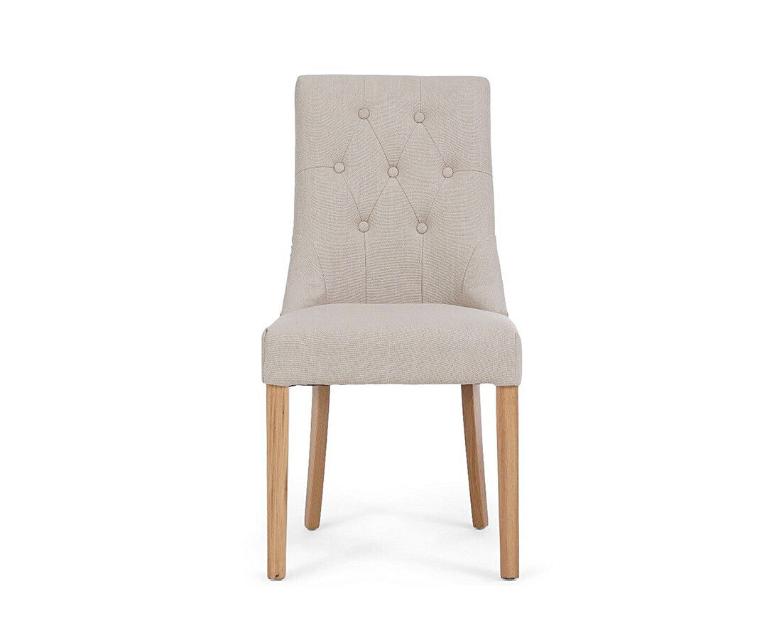 Product photograph of Natural Beatrix Chairs from Oak Furniture Superstore