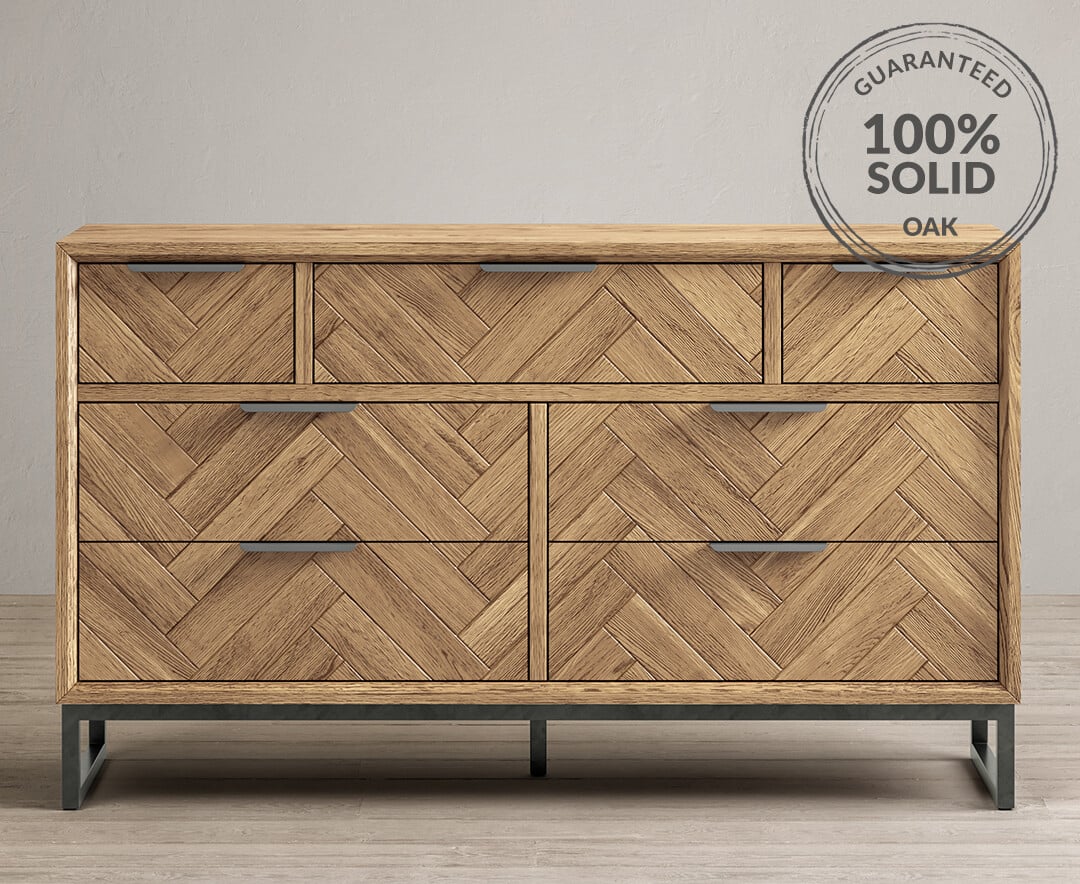 Herringbone 6 shop drawer dresser