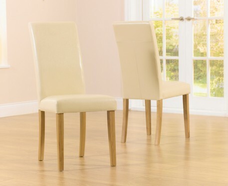 Photo 2 of Oxford 150cm solid oak dining table with 6 cream olivia chairs