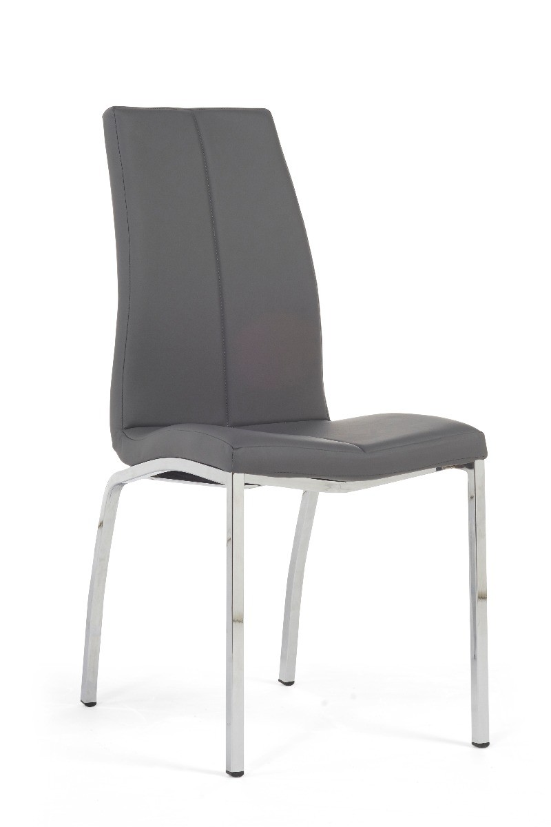 Photo 1 of Marco charcoal grey faux leather dining chairs