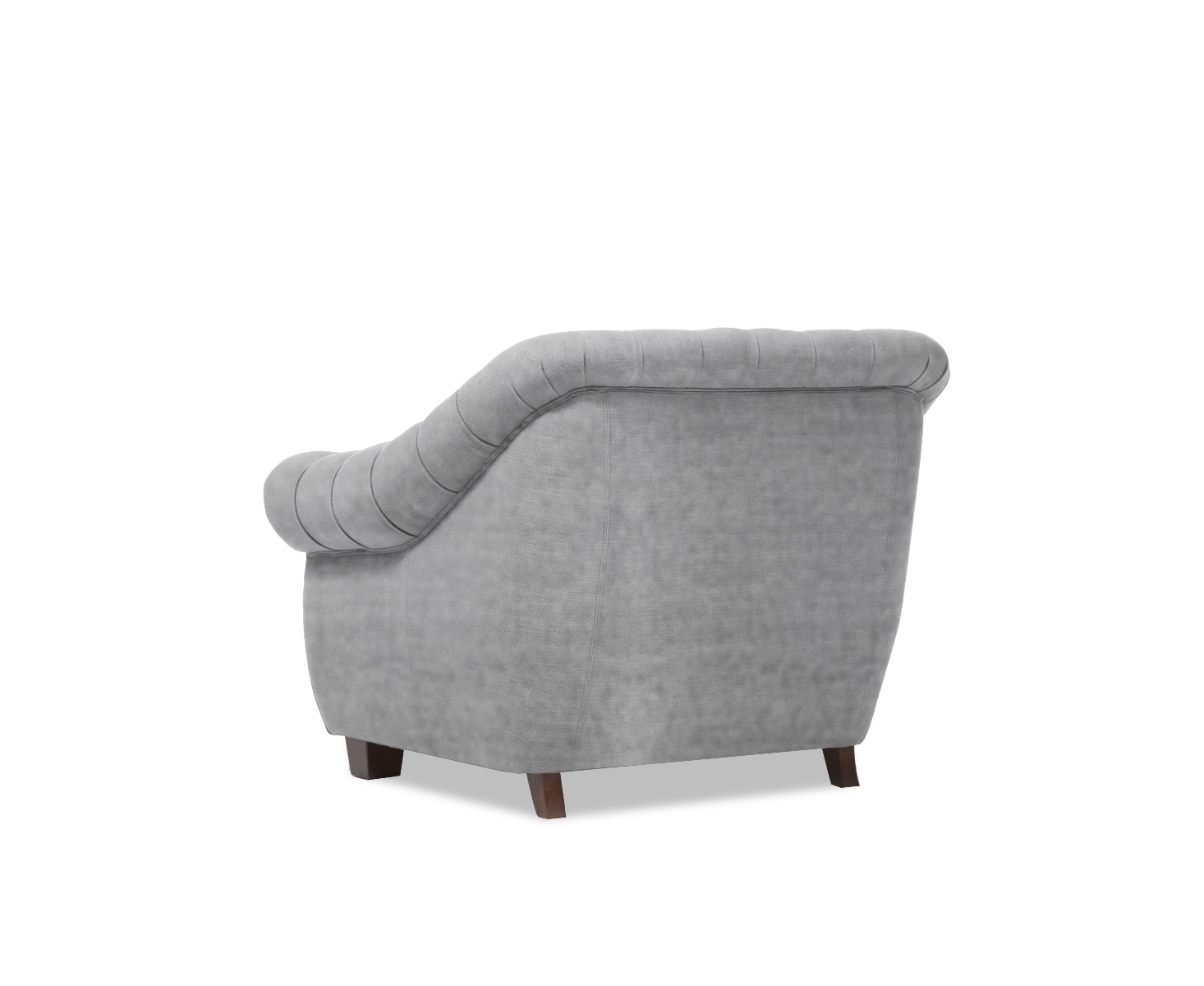 Photo 5 of Eva chesterfield light grey velvet armchair