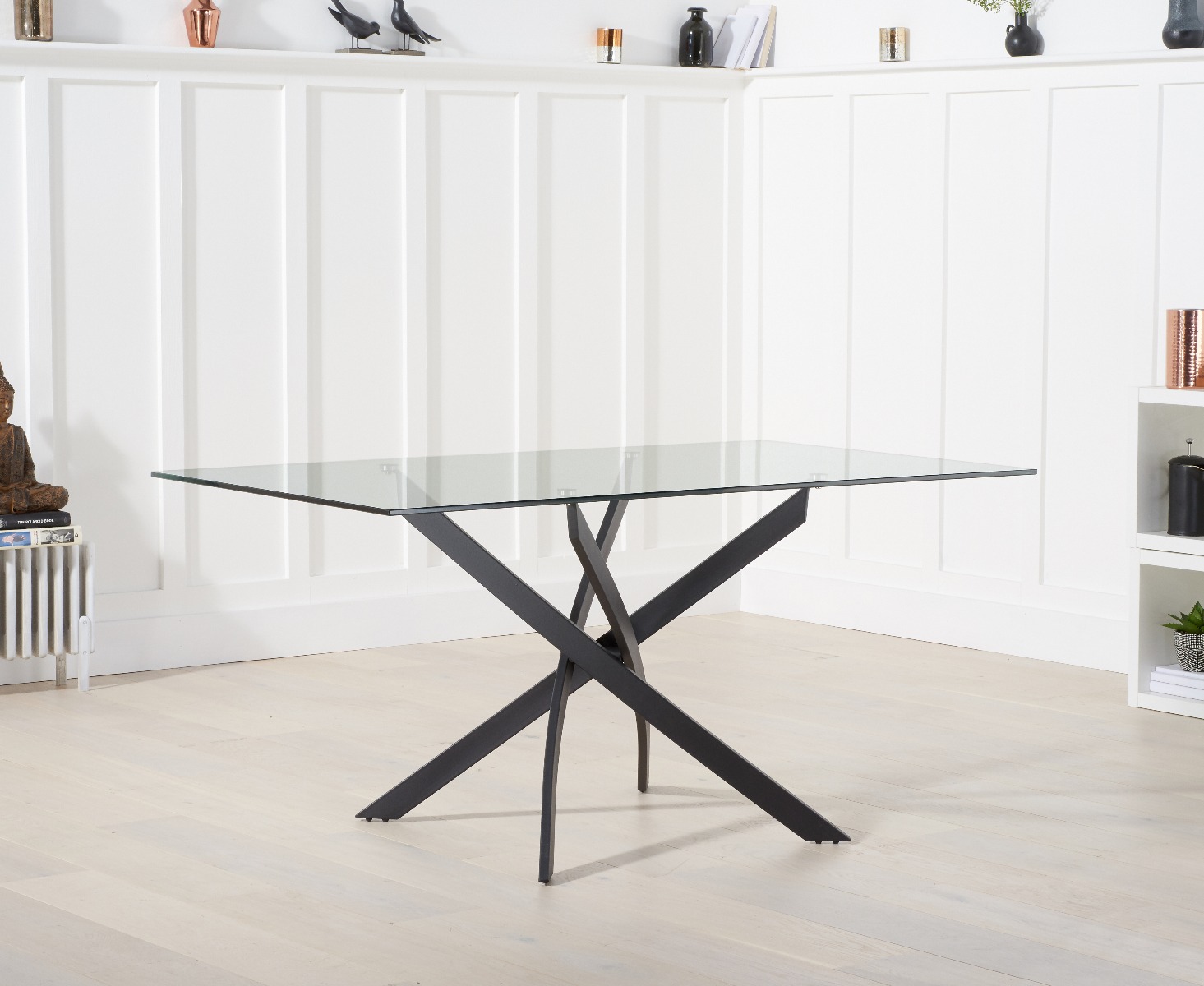 Photo 1 of Mara 160cm glass dining table
