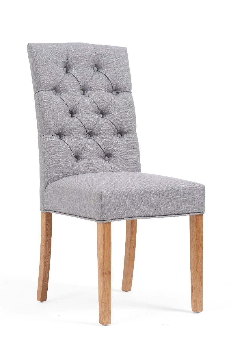 Photo 1 of Isabella grey fabric dining chairs