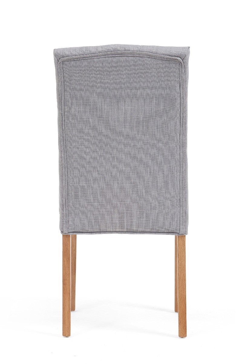 Photo 4 of Isabella grey fabric dining chairs