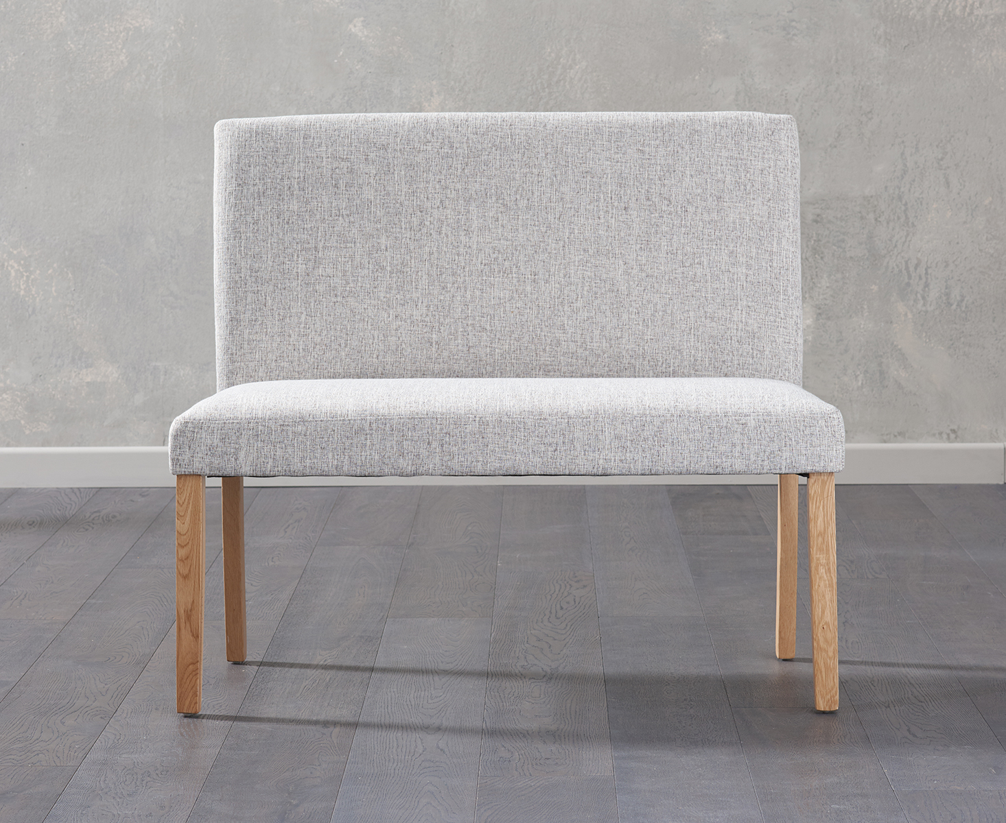 Mia Small Grey Bench With Back