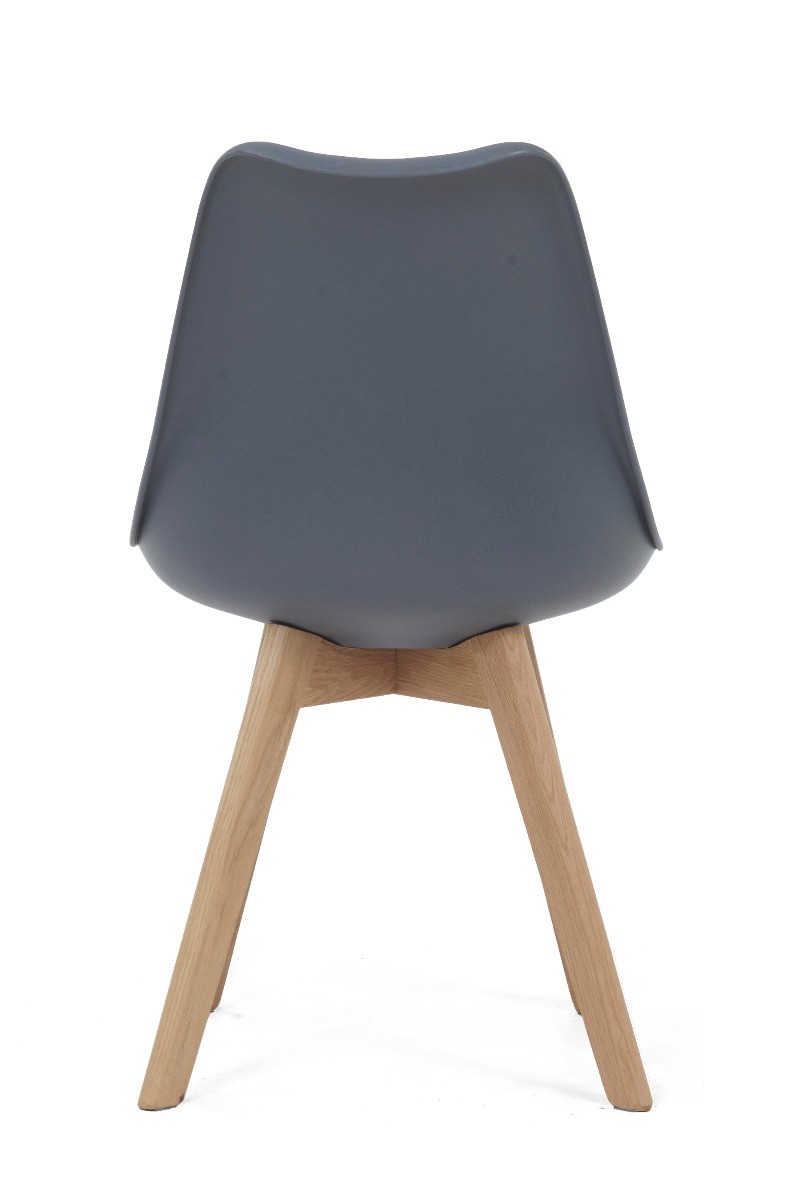 Photo 5 of Orson dark grey faux leather dining chairs