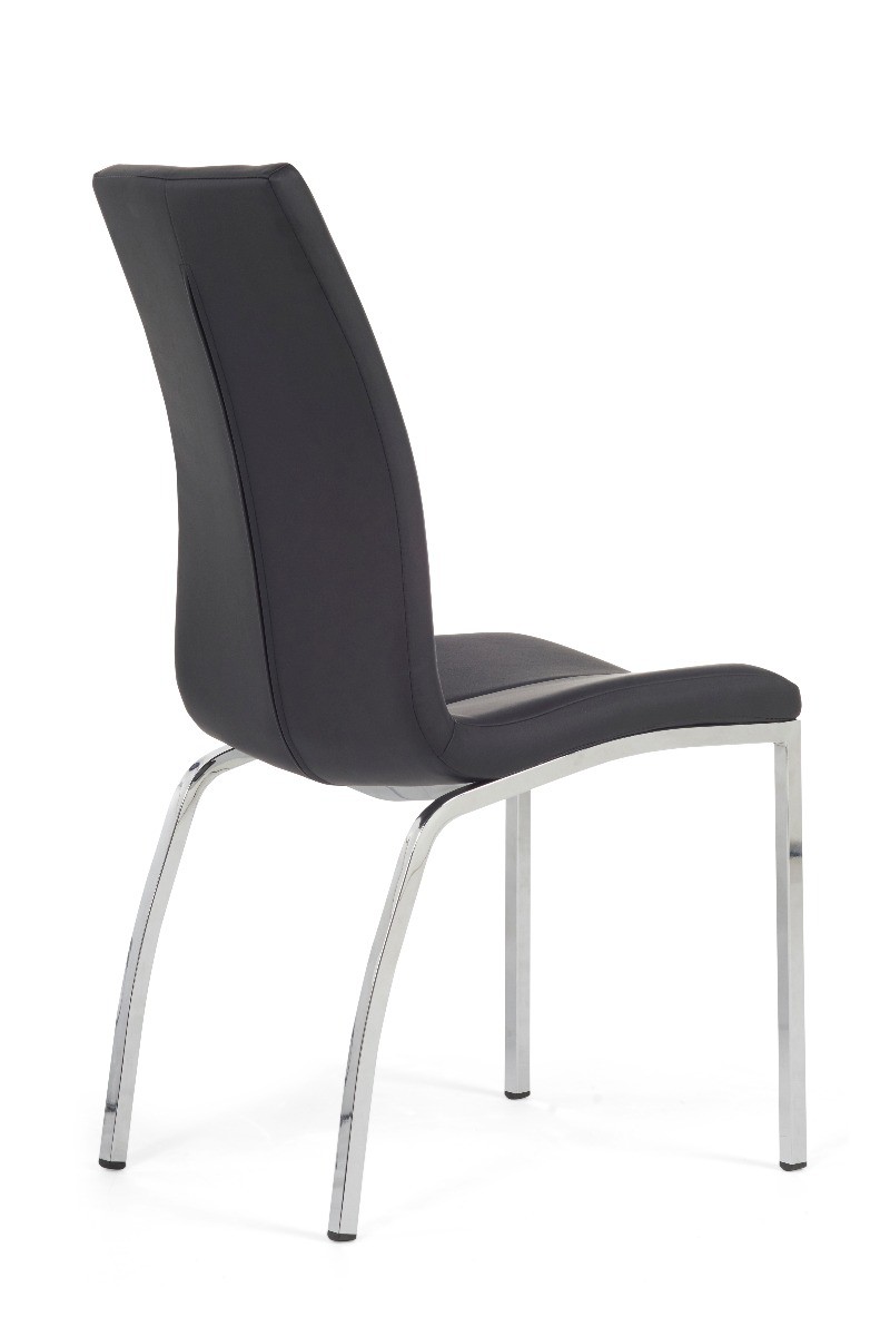 Photo 3 of Marco black faux leather dining chairs