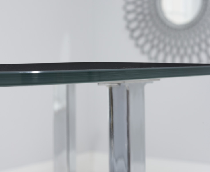 Photo 2 of Algarve grey glass dining table