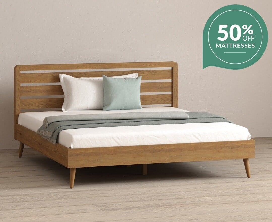 Rosa Solid Oak Super King Bed