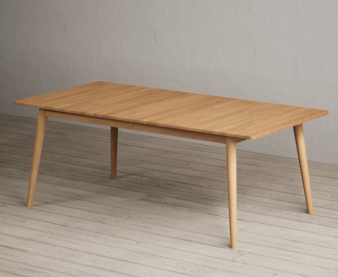 Product photograph of Extending Ruben 200cm Retro Oak Dining Table from Oak Furniture Superstore