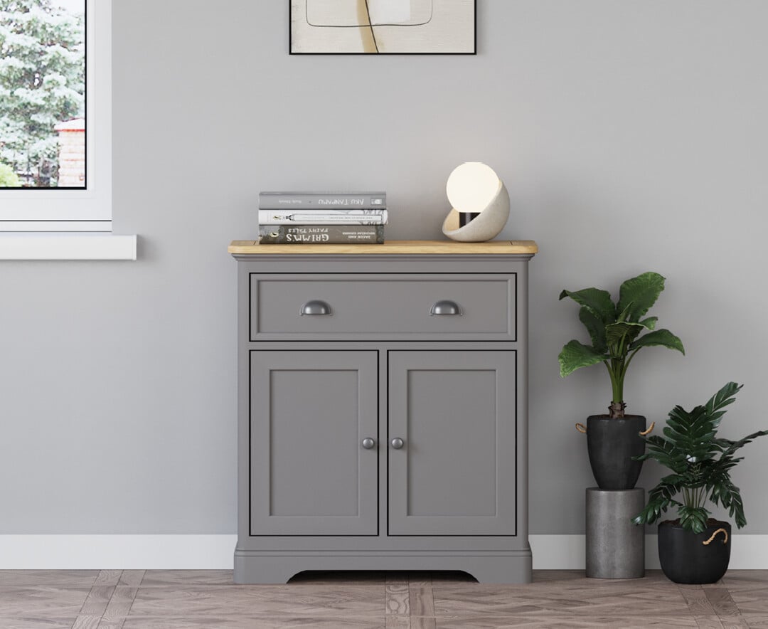 Felton Oak and Light Grey Painted Hallway Sideboard