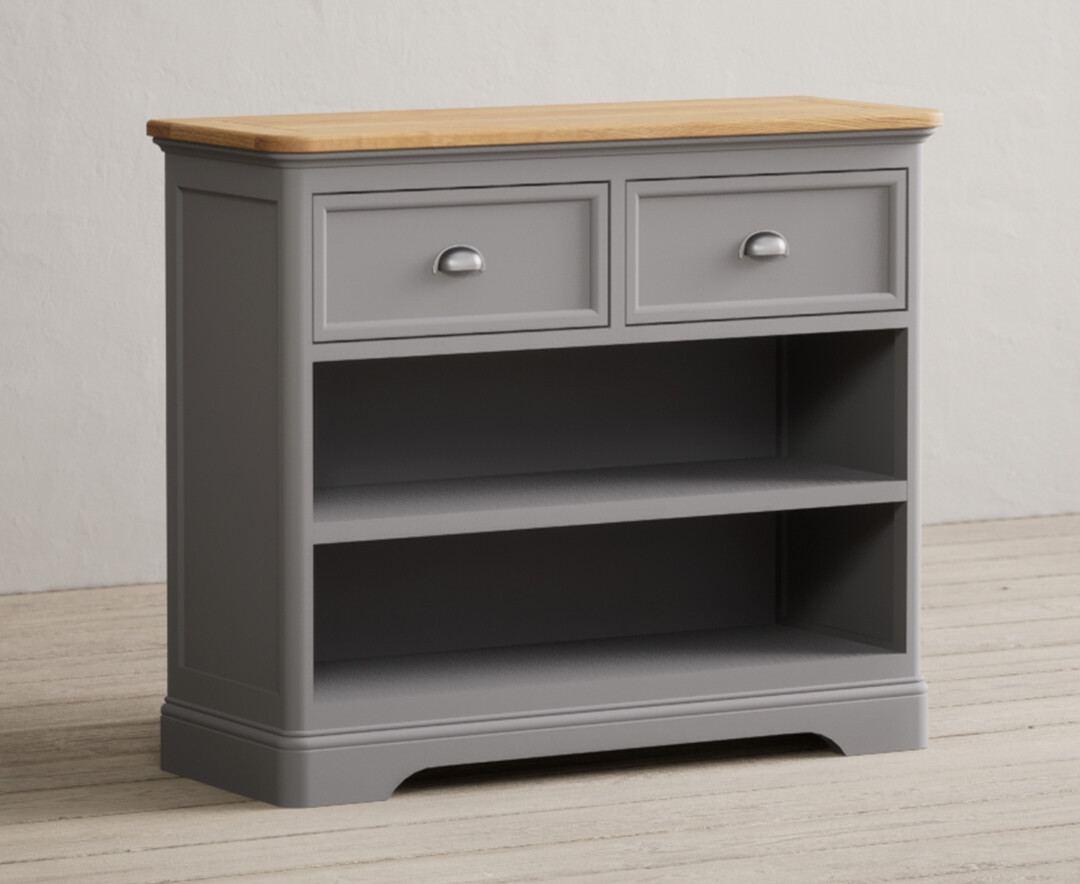 Photo 1 of Bridstow oak and light grey painted storage console table