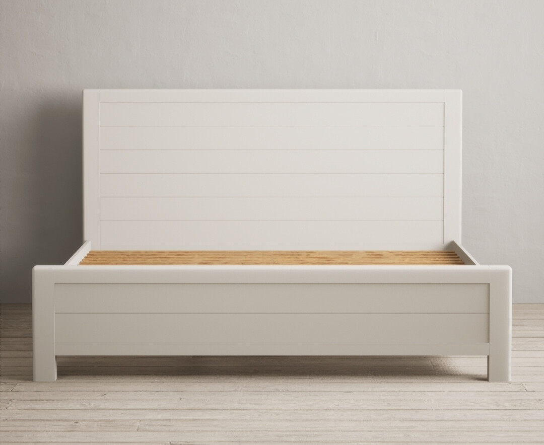 Alba Soft White Painted Super King Bed