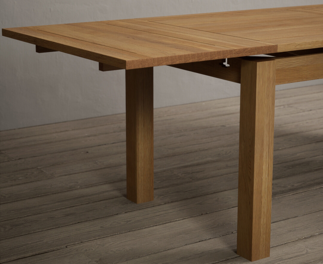 Photo 4 of Extending hampshire 180cm solid oak dining table