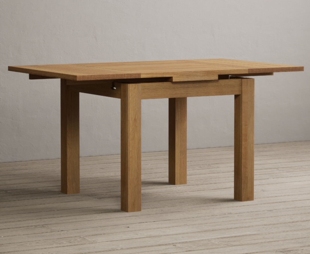 Product photograph of Extending Buxton 90cm Solid Oak Dining Table from Oak Furniture Superstore