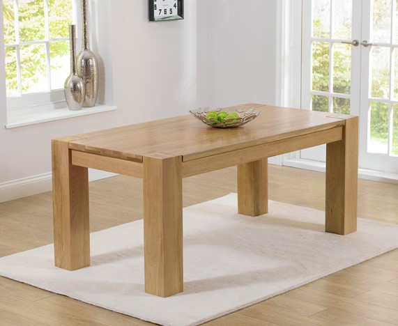 Product photograph of Thames 220cm Oak Dining Table from Oak Furniture Superstore