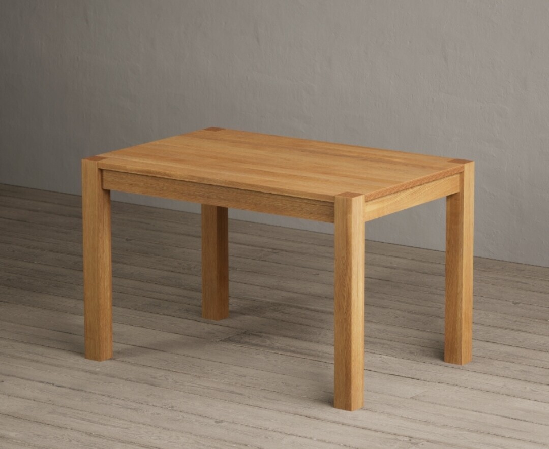 Product photograph of Thetford 120cm Oak Dining Table from Oak Furniture Superstore