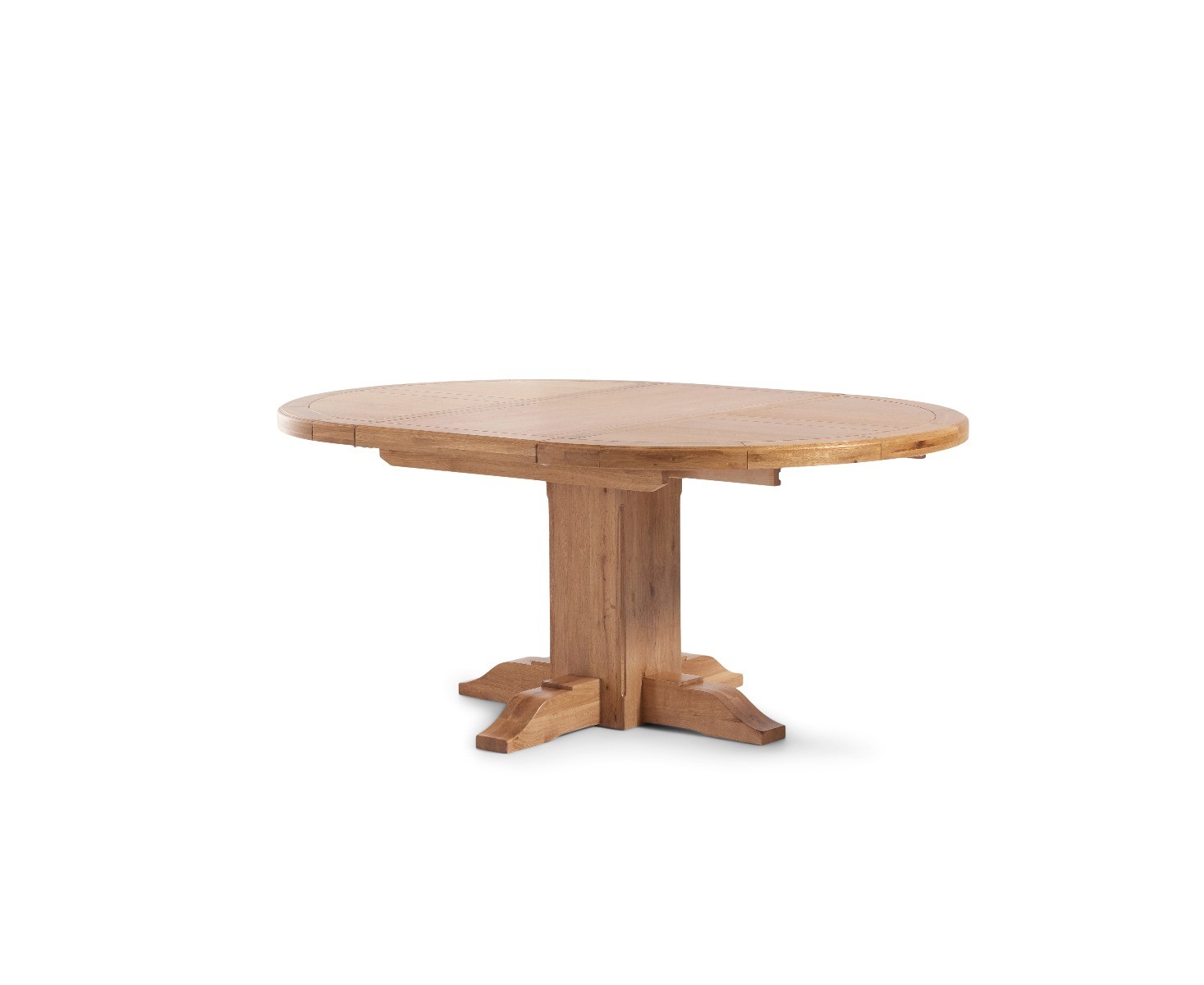 Photo 4 of Extending helmsley oak pedestal dining table