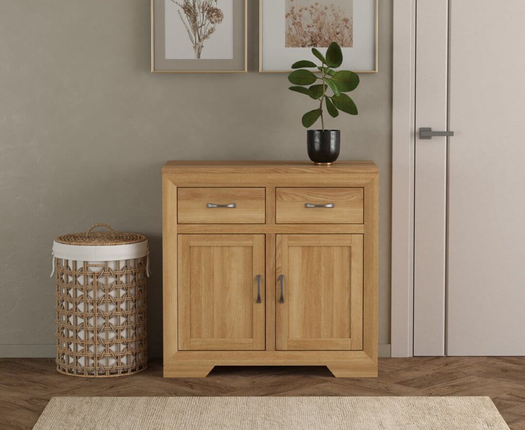 Tilt Solid Oak Small Sideboard