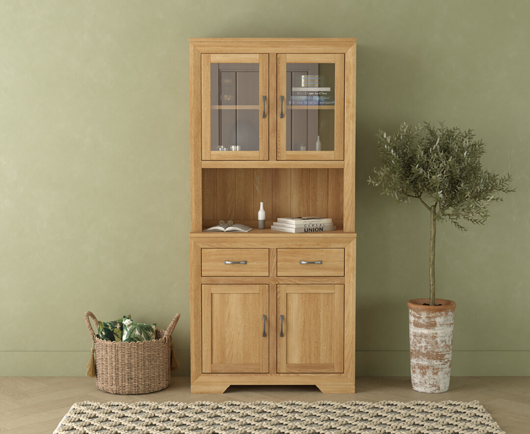 Product photograph of Tilt Solid Oak Small Dresser from Oak Furniture Superstore