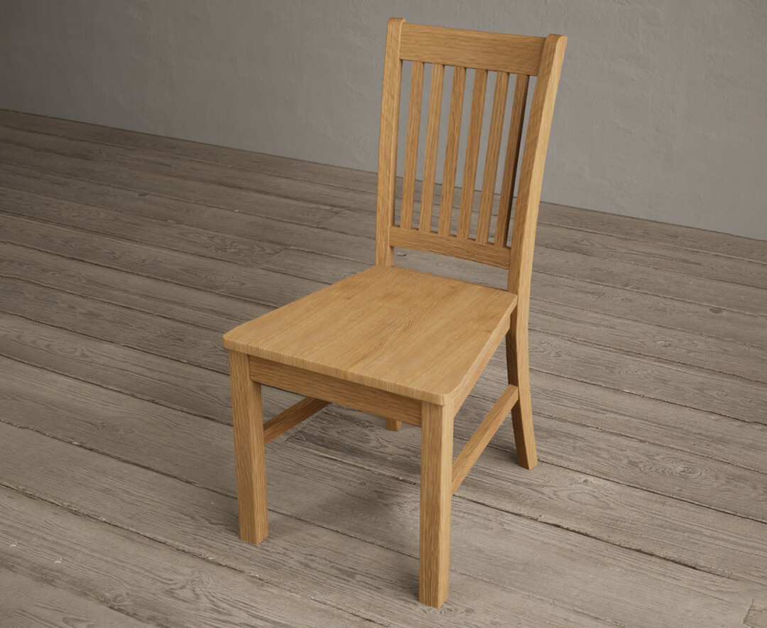 Photo 2 of Warwick solid oak dining chair with oak seat pad