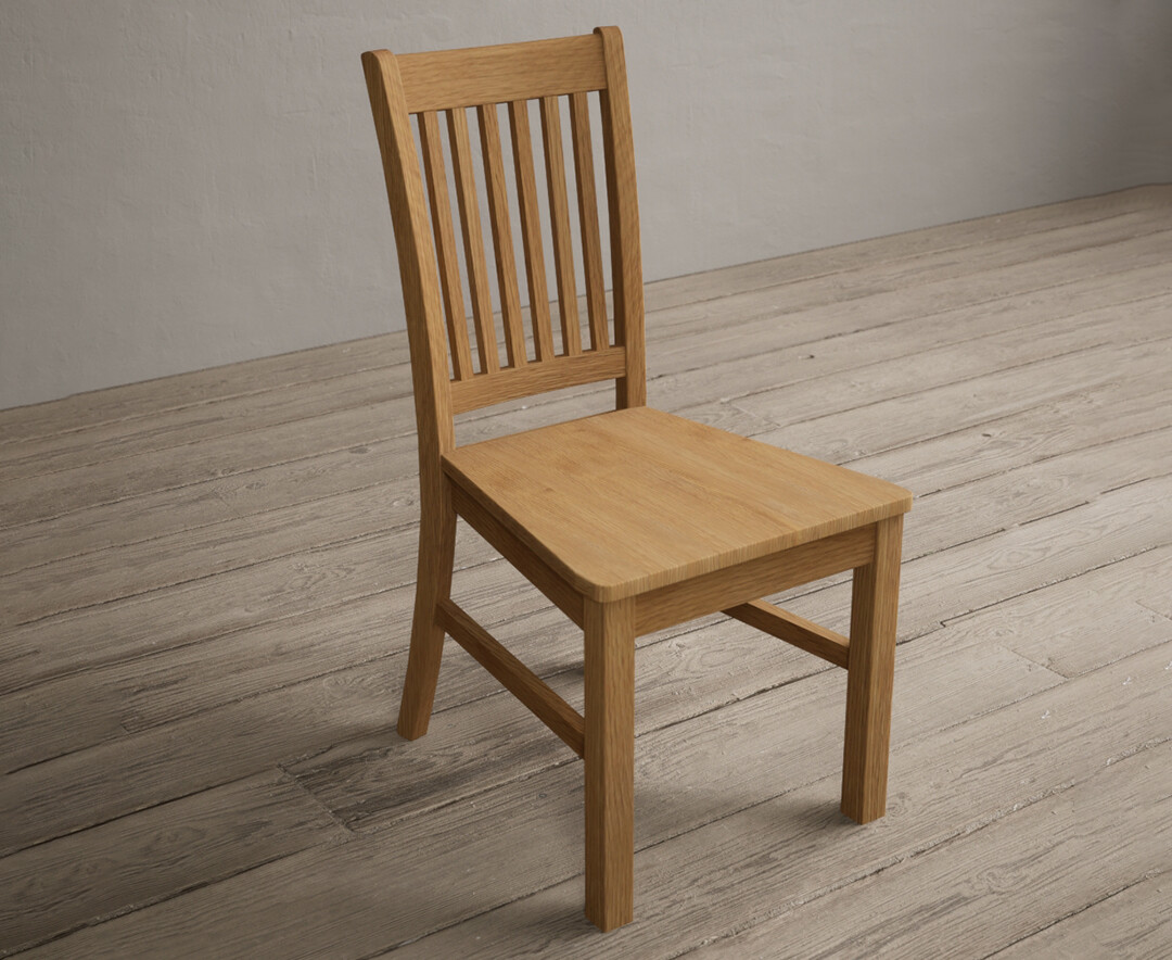 Photo 1 of Warwick solid oak dining chair with oak seat pad