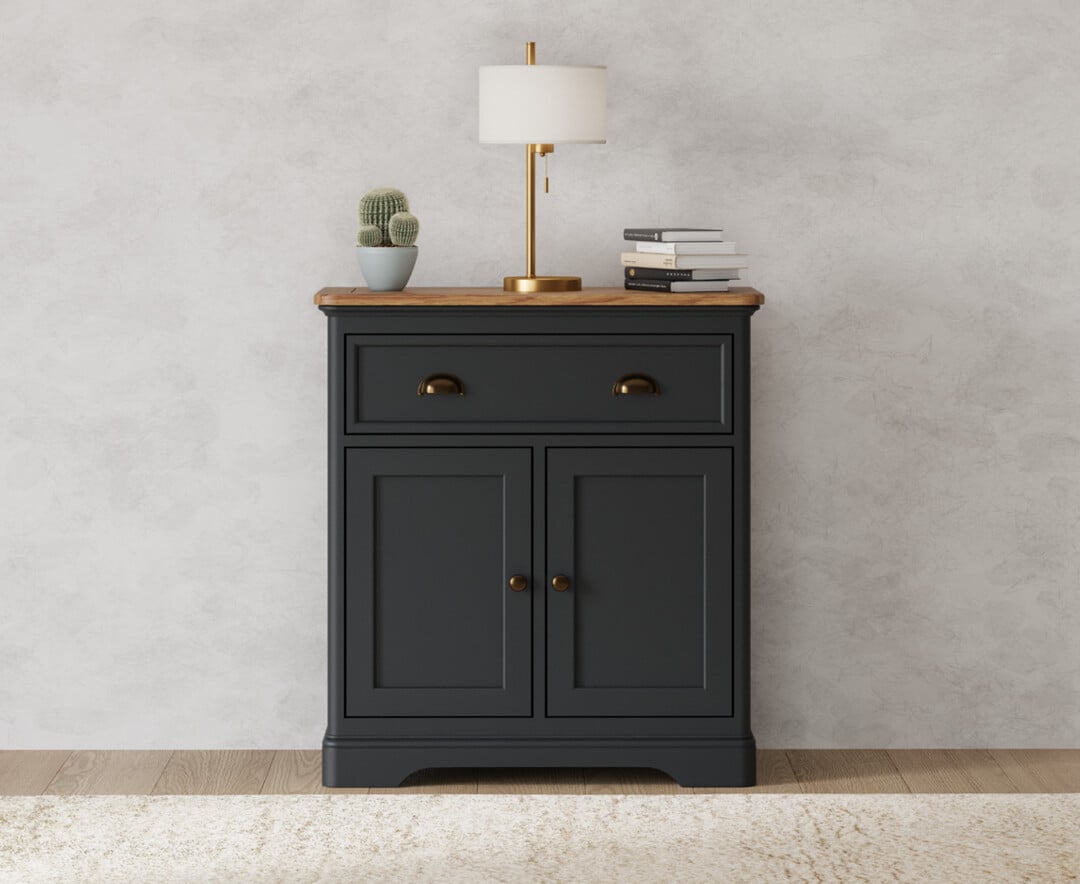 Bridstow Oak and Blue Painted Hallway Sideboard