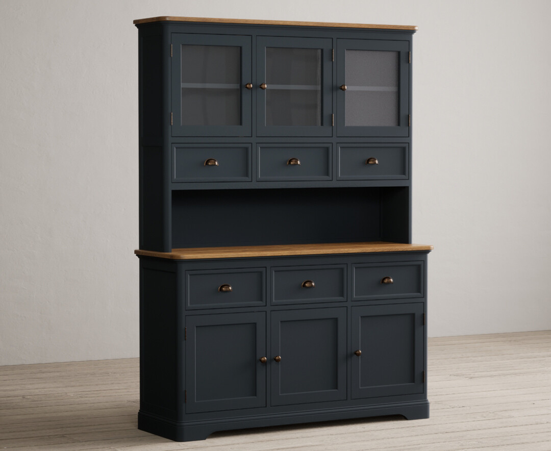 Photo 1 of Bridstow oak and blue painted large dresser