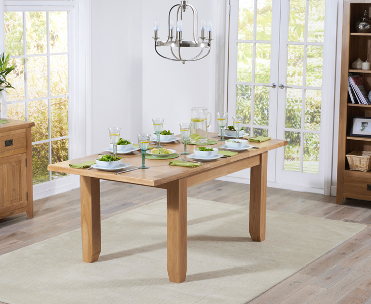 Product photograph of Extending Yateley 130cm Oak Dining Table from Oak Furniture Superstore