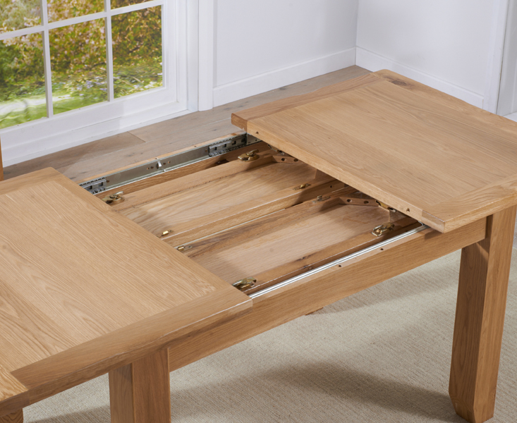 Photo 3 of Extending yateley 130cm oak dining table