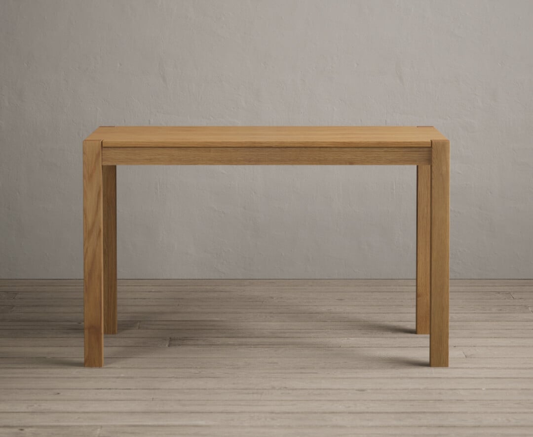 Product photograph of York 120cm Solid Oak Dining Table from Oak Furniture Superstore