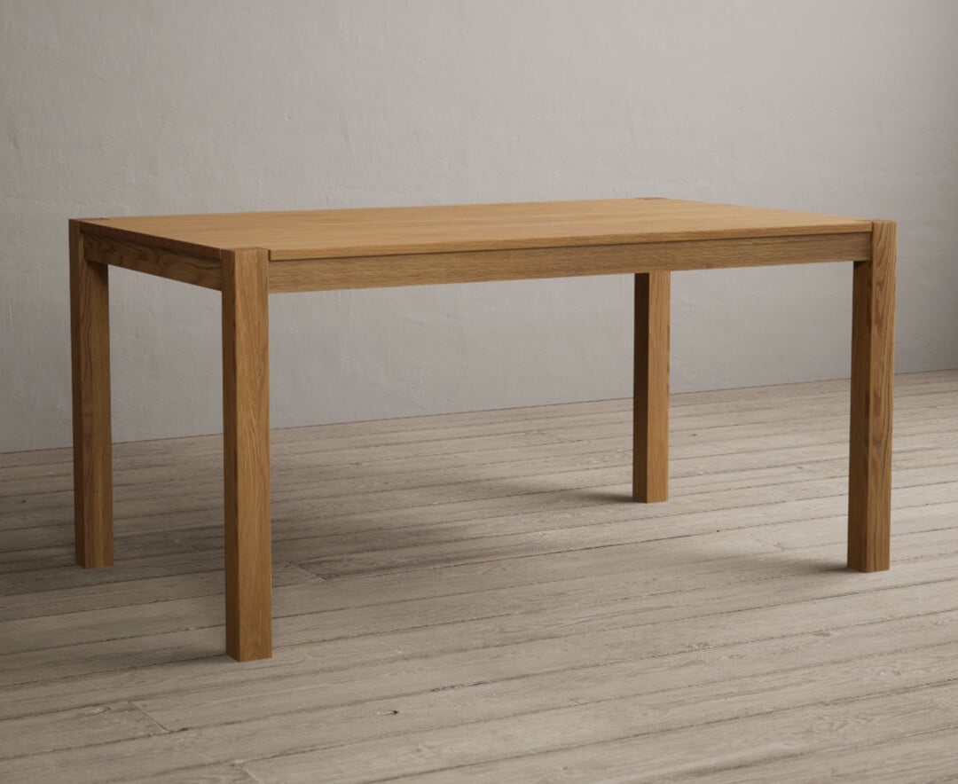York 150cm Solid Oak Dining Table
