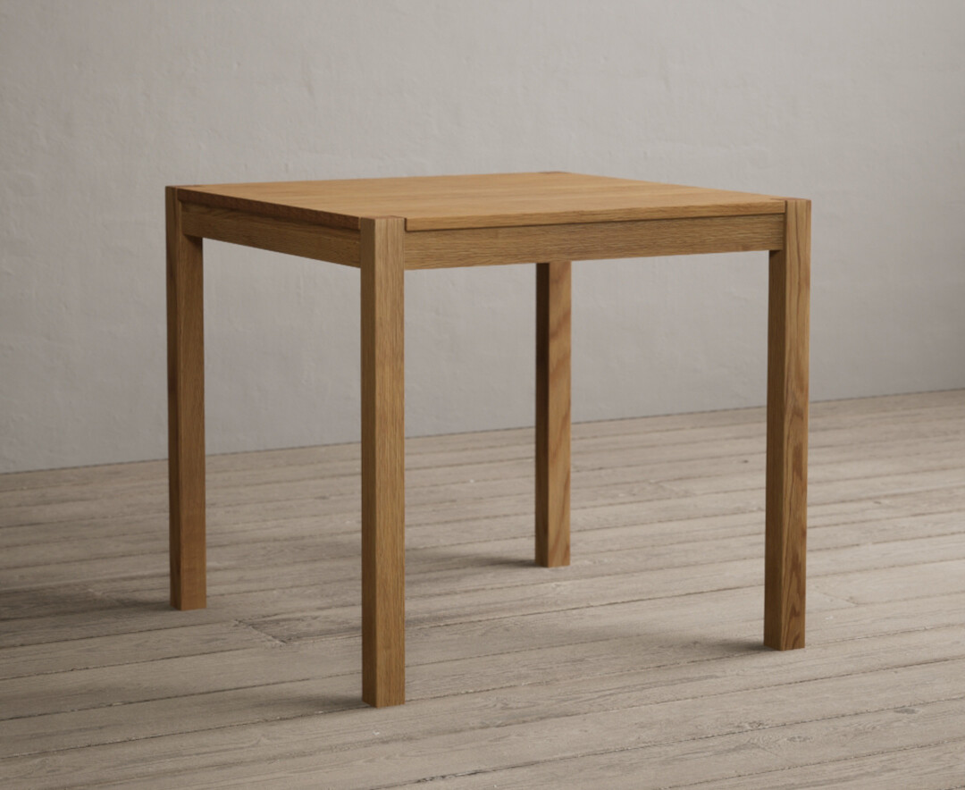 York 80cm Solid Oak Dining Table