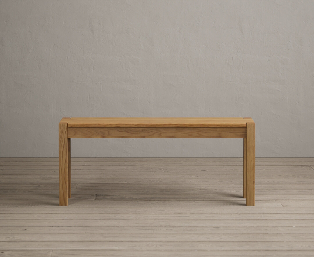 Product photograph of York Solid Oak Bench from Oak Furniture Superstore.