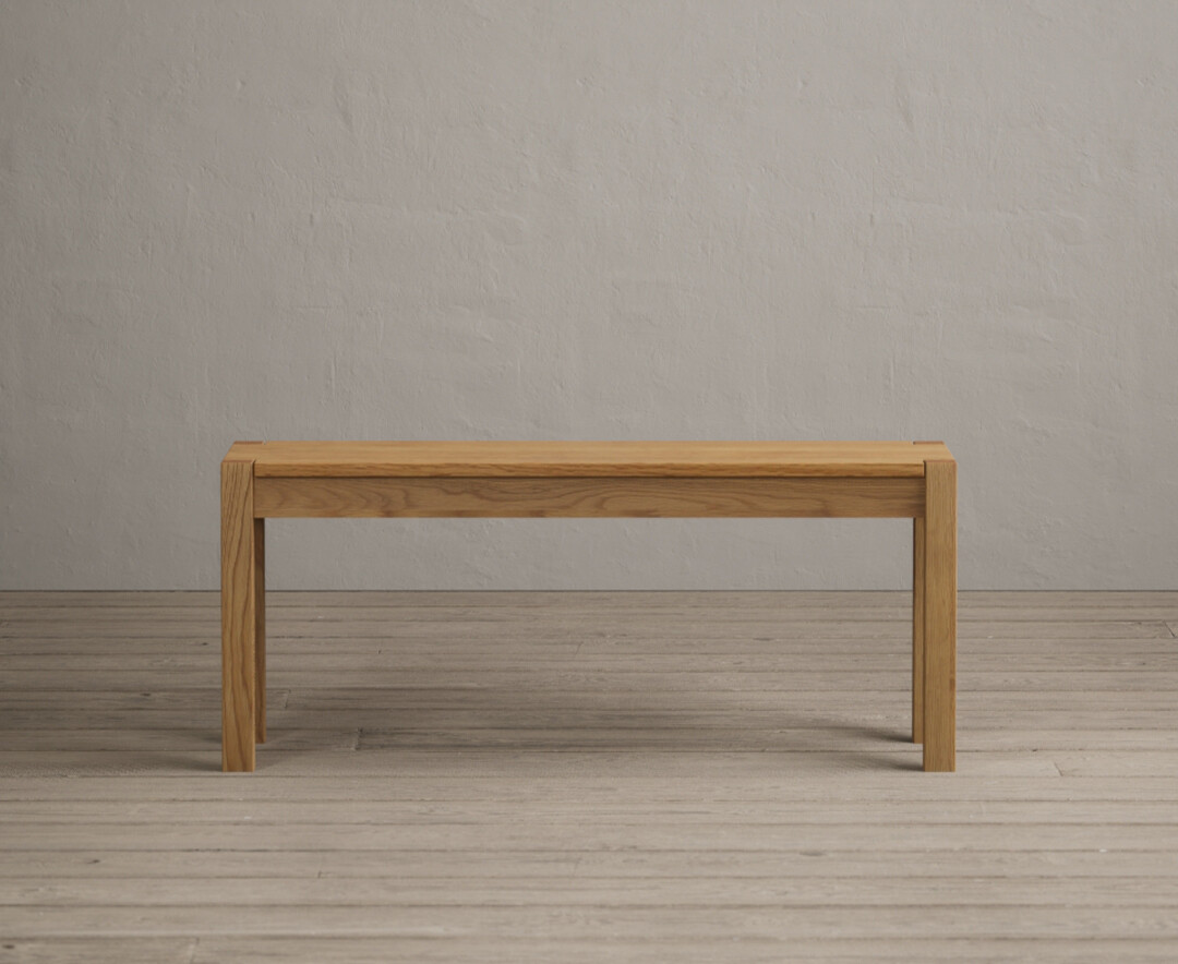 Product photograph of York Solid Oak Bench from Oak Furniture Superstore