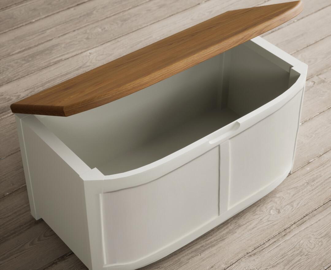White high gloss blanket box sale