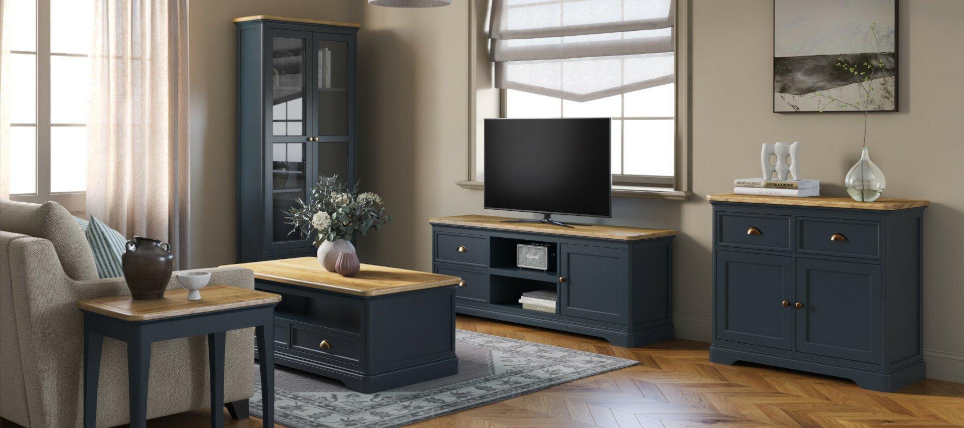 Blue oak sideboard discount