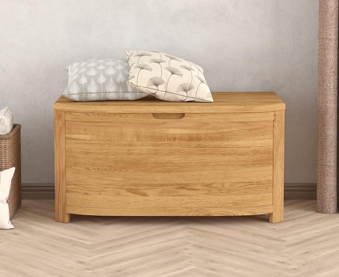 Large oak blanket box hotsell