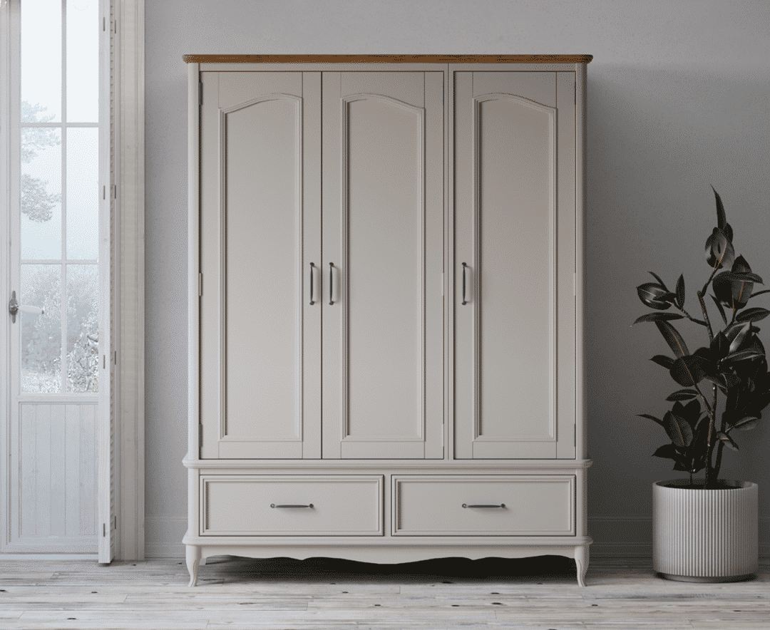 Painted oak wardrobe sale